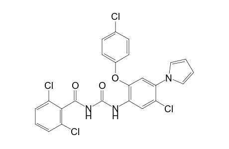 1-[5-chloro-2-(p-chlorophenoxy)-4-(pyrrol-1-yl)phenyl]-3-(2,6-dichlorobenzoyl)urea