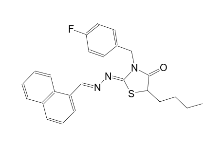 1-naphthaldehyde [(2Z)-5-butyl-3-(4-fluorobenzyl)-4-oxo-1,3-thiazolidin-2-ylidene]hydrazone