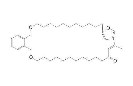 19-Methyl-3,16,33-trioxatetracyclo[19.4.2.1(7,10)]tetracontan-19-en-21-one