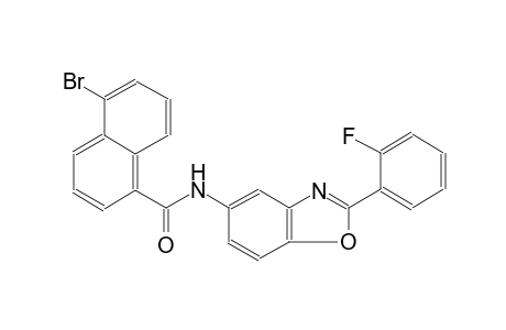 5-bromo-N-[2-(2-fluorophenyl)-1,3-benzoxazol-5-yl]-1-naphthamide