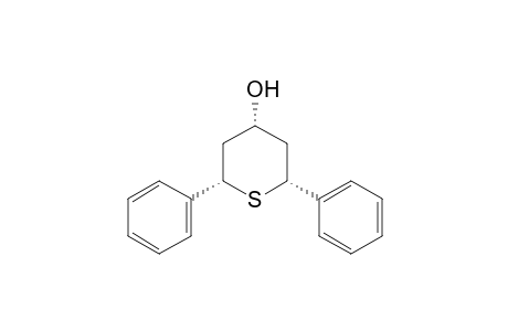 cis-2,cis-6-diphenyltetrahydro-2H-thiopyran-4-ol (equatorial)
