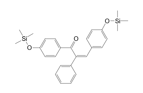 2-Propen-1-one, 2-phenyl-1,3-bis[4-[(trimethylsilyl)oxy]phenyl]-