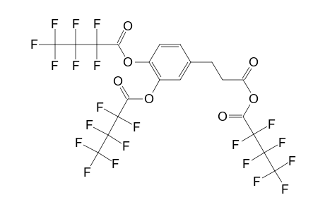 3,4-di(Heptafluorobutyryloxy)hydrocinnamic acid, heptafluorobutyric acid anhydride