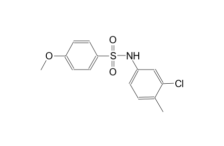 N-(3-chloro-4-methylphenyl)-4-methoxybenzenesulfonamide