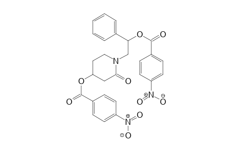 4-(4-Nitrobenzoyloxy)-1-[2-(4-nitrobenzoyloxy)-2-phenylethyl]-piperidin-2-one