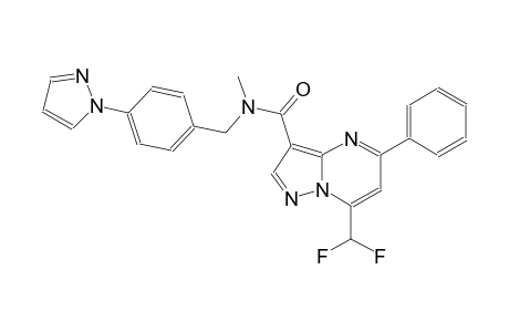 7-(difluoromethyl)-N-methyl-5-phenyl-N-[4-(1H-pyrazol-1-yl)benzyl]pyrazolo[1,5-a]pyrimidine-3-carboxamide