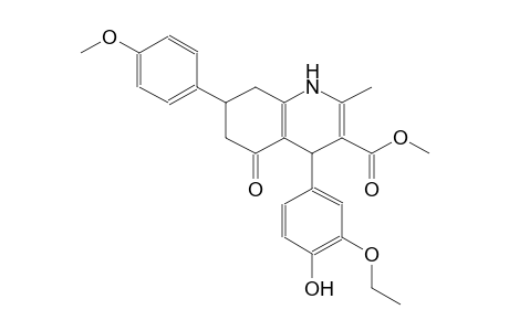 3-quinolinecarboxylic acid, 4-(3-ethoxy-4-hydroxyphenyl)-1,4,5,6,7,8-hexahydro-7-(4-methoxyphenyl)-2-methyl-5-oxo-, methyl ester