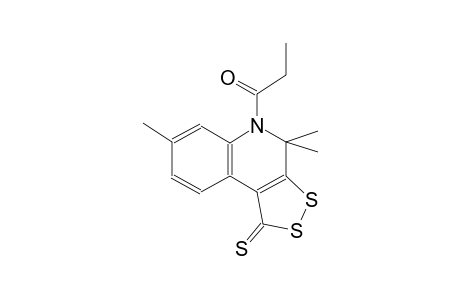 4,4,7-trimethyl-5-propionyl-4,5-dihydro-1H-[1,2]dithiolo[3,4-c]quinoline-1-thione