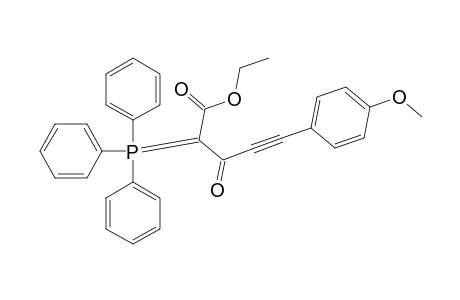 Ethyl 5-(4-methoxyphenyl)-3-oxo-2-triphenylphosphoranylidenepent-4-ynoate