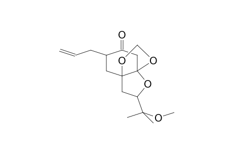 7a,3a-(EPOXYETHANO)-1,3-BENZODIOXOL-6(7H)-ONE, DIHYDRO-9-(1-METHOXY-1-METHYLETHYL)-5-(2-PROPENYL)-