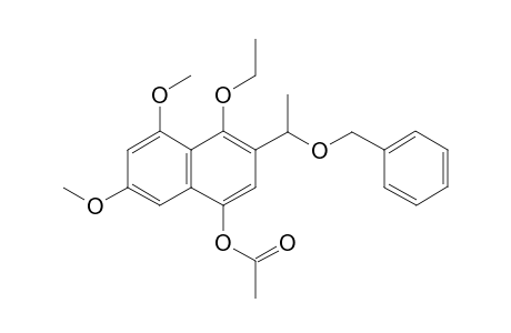 1-Benzyloxy-1-(4'-acetoxy-6',8'-dimethoxy-1'-ethoxy-2'-naphthalenyl)ethane