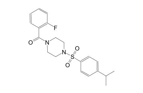 piperazine, 1-(2-fluorobenzoyl)-4-[[4-(1-methylethyl)phenyl]sulfonyl]-