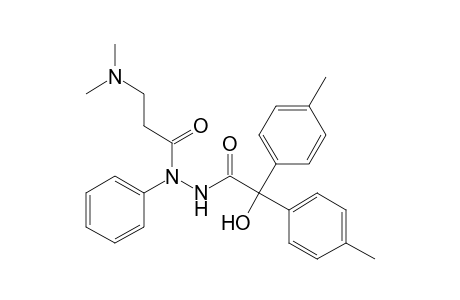 3-(dimethylamino)-N'-[2-hydroxy-2,2-bis(4-methylphenyl)-1-oxoethyl]-N-phenylpropanehydrazide