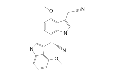 (-)-(R)-2-(3-CYANOMETHYL-4-METHOXY-1-H-INDOL-7-YL)-2-(4-METHOXY-1-H-INDOL-3-YL)-ACETONITRILE