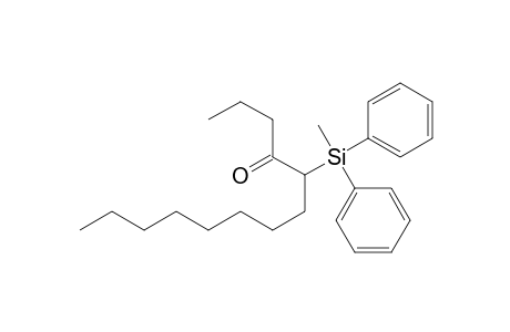 4-Tridecanone, 5-(methyldiphenylsilyl)-