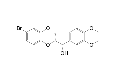 (1S,2R)-1-(3'',4''-Dimethoxyphenyl)-1-hydroxy-2-(4'-bromo-2'-methoxyphenoxy) propane