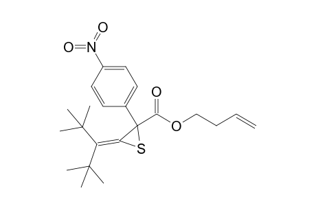 3-Butenyl 3-(di-t-butylmethylene)-2-(p-nitrophenyl)thiirane-2-carboxylate