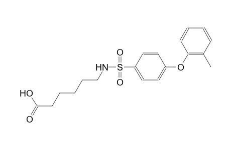 6-({[4-(2-methylphenoxy)phenyl]sulfonyl}amino)hexanoic acid