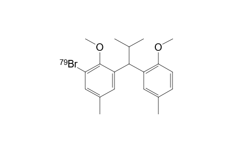 1-(79Br)bromanyl-2-methoxy-3-[1-(2-methoxy-5-methyl-phenyl)-2-methyl-propyl]-5-methyl-benzene