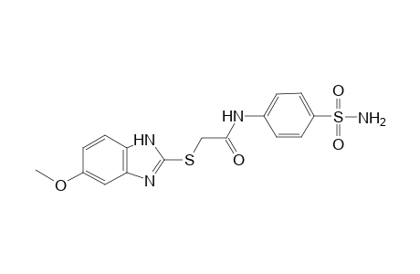 N-[4-(aminosulfonyl)phenyl]-2-[(5-methoxy-1H-benzimidazol-2-yl)sulfanyl]acetamide