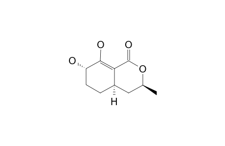 (3-S,4A-R,7-S)-7,8-DIHYDROXY-3-METHYL-3,4,10,5,6,7-HEXAHYDRO-1-H-ISOCHROMEN-1-ONE