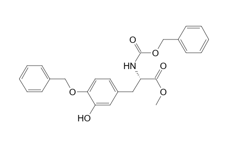 (2S)-3-(3-hydroxy-4-phenylmethoxyphenyl)-2-(phenylmethoxycarbonylamino)propanoic acid methyl ester