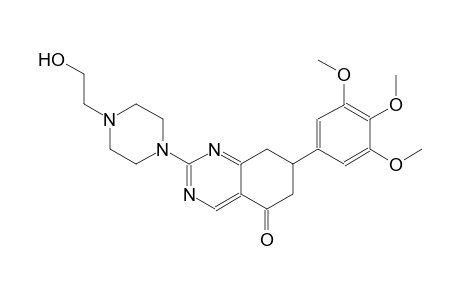 2-[4-(2-hydroxyethyl)-1-piperazinyl]-7-(3,4,5-trimethoxyphenyl)-7,8-dihydro-5(6H)-quinazolinone