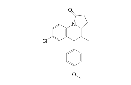 exo-1,2,3,3a,4,5-Hexahydro-7-chloro-4-methyl-5-(4-methoxyphenyl)pyrrolo[1,2-a]quinolin-1-one