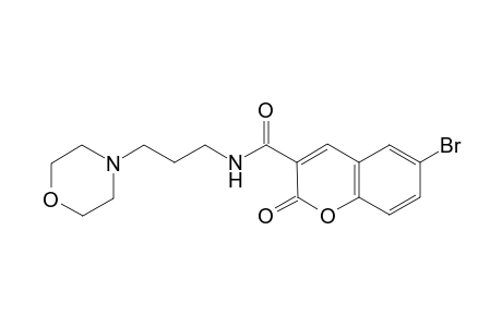 6-Bromanyl-N-(3-morpholin-4-ylpropyl)-2-oxidanylidene-chromene-3-carboxamide