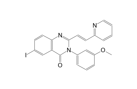 6-iodo-3-(3-methoxyphenyl)-2-[(E)-2-(2-pyridinyl)ethenyl]-4(3H)-quinazolinone