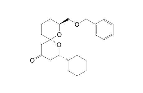 (2S,6R,8S)-8-((Benzyloxy)methyl)-2-cyclohexyl-1,7-dioxaspiro[5.5]undecan-4-one