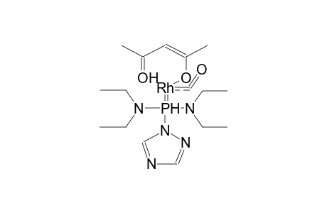 CARBONYL[1-TETRAETHYLDIAMIDOPHOSPHINO-1,2,4-TRIAZOLE]ACETYLACETONATERHODIUM