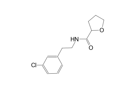 N-[2-(3-chlorophenyl)ethyl]tetrahydro-2-furancarboxamide
