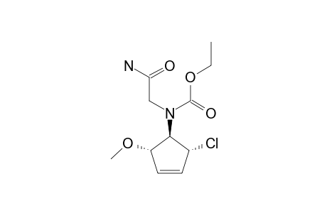 4-(N-(carbamoylmethyl)-N-(ethoxycarbonyl)amino)-3-chloro-5-methoxycyclopentene