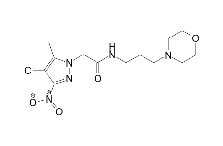 2-(4-chloro-5-methyl-3-nitro-1H-pyrazol-1-yl)-N-[3-(4-morpholinyl)propyl]acetamide