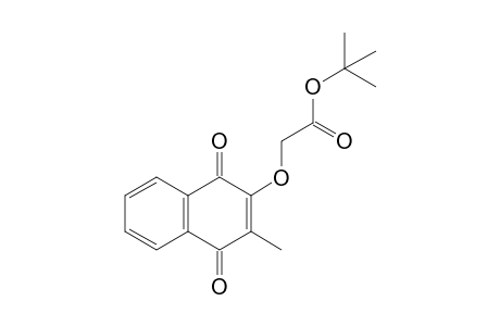 tert-Butyl 2-((3-methyl-1,4-dioxo-1,4-dihydronaphthalen-2-yl)oxy)acetate