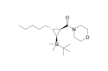 4-[(1S*,2S*,3R*)-2-(tert-Butyldimethylsilyl)-3-pentylcyclopropylcarbonyl]morpholine