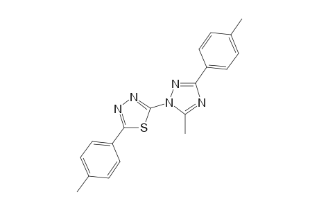 2-(5-Methyl-3-(4-methylphenyl)-1H-[1,2,4]triazol-1-yl)-5-(4-methylphenyl)-1,3,4-thiadiazoles