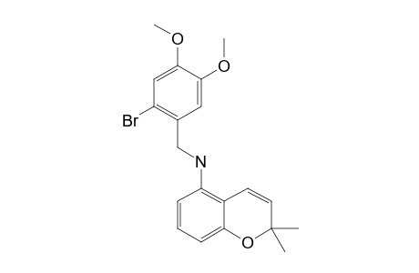 N-(2-BROMO-4,5-DIMETHOXYBENZYL)-2,2-DIMETHYL-5-CHROMENYLAMINE