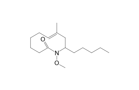 (E)-1-methoxy-8-methyl-10-pentyl-3,4,5,6,9,10-hexahydroazecin-2(1H)-one