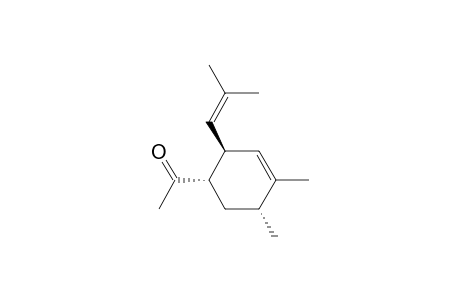 Ethanone, 1-[4,5-dimethyl-2-(2-methyl-1-propenyl)-3-cyclohexen-1-yl]-, (1.alpha.,2.beta.,5.alpha.)-