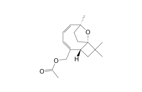12-Oxatricyclo[7.2.1.01,4]dodeca-5,7-diene-5-methanol, 2,2,9-trimethyl-, acetate, [1S-(1.alpha.,4.beta.,9.alpha.)]-