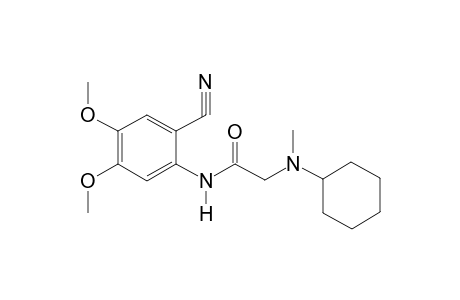 Acetamide, N-(2-cyano-4,5-dimethoxyphenyl)-2-[(cyclohexyl)(methyl)amino]-