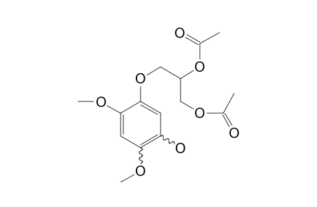 Guaifenesin-M (HO-methoxy-) 2AC