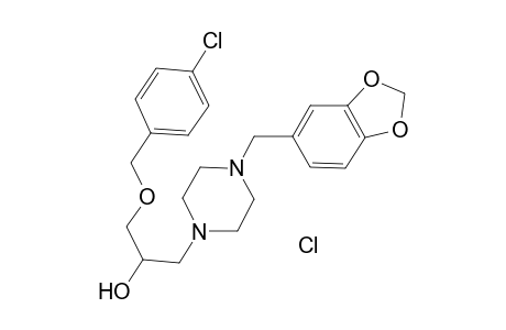 1-(4-Benzo[1,3]dioxol-5-ylmethyl-piperazin-1-yl)-3-(4-chloro-benzyloxy)-propan-2-ol hydrochloride