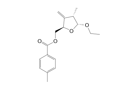 ETHYL-2,3-DIDEOXY-3-C-METHYLENE-2-METHYL-5-O-TOLUOYL-D-GLYCERO-PENTOFURANOSIDE;ALPHA-ANOMER