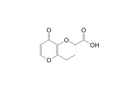 2-(2-ethyl-4-keto-pyran-3-yl)oxyacetic acid