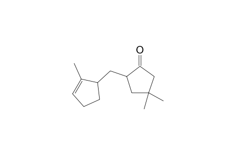 2-[2-methyl-2-cyclopentenyl)methyl]-4,4-dimethylcyclopentanone