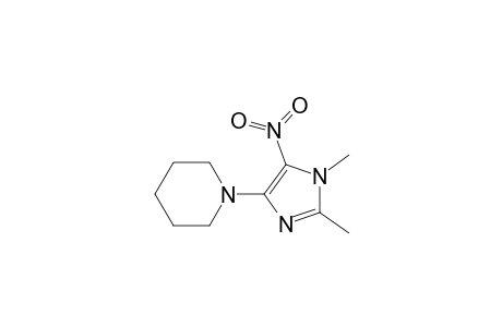 1-(1,2-dimethyl-5-nitro-4-imidazolyl)piperidine
