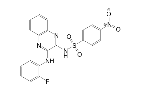 N-[3-(2-fluoroanilino)-2-quinoxalinyl]-4-nitrobenzenesulfonamide